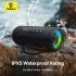 Baseus AeQur Series VO20 Bluetooth Speaker with Ambient RGB Light | BT 5.3, 15H Playtime, 15W Loud Stereo Sound, Deep Bass - Black